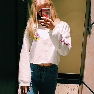 Brandy Melville Long Sleeve Graphic Top